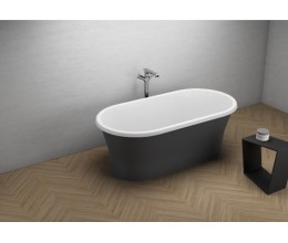 Овальная Акриловая ванна AMONA NERO NEW 1500*750 мм