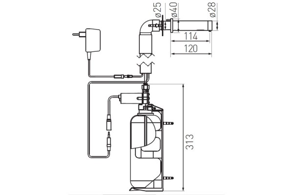 Смеситель FERRO Sensor BORA BBB122